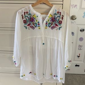 Johnny Was boho blouse